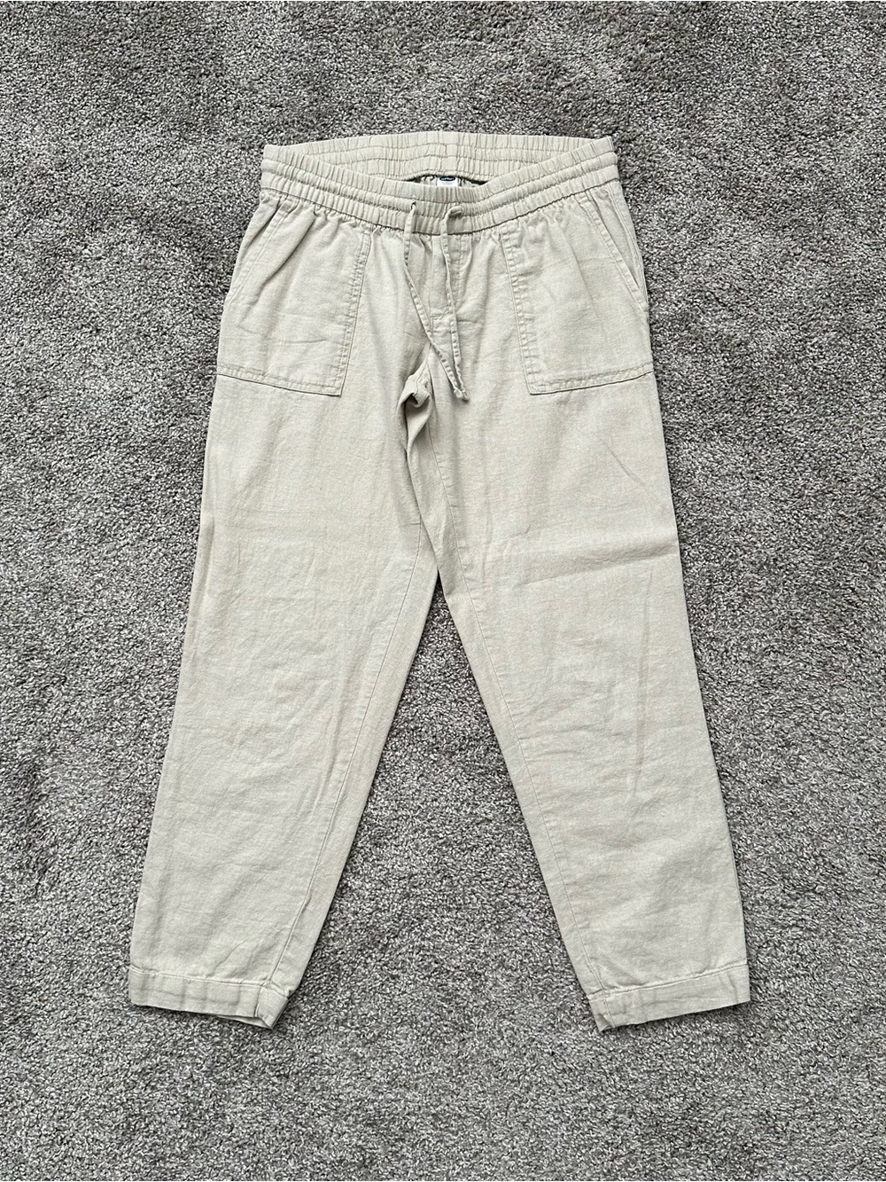 old navy linen blend pants